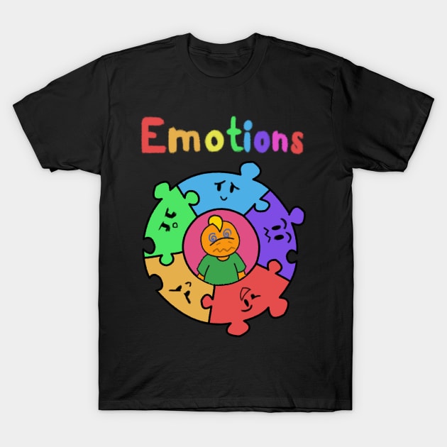 Kazzy's Emotions Shirt 02 T-Shirt by KendraHowland.Art.Scroll